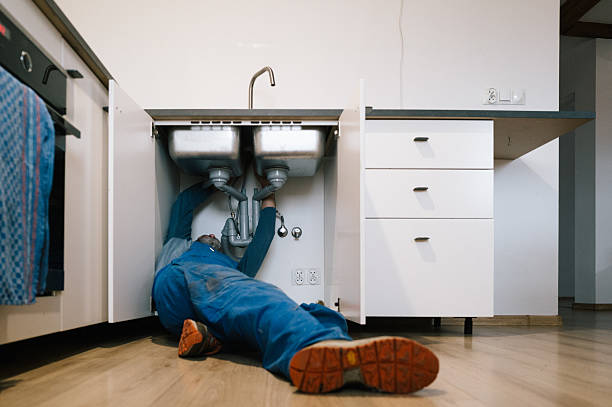 Professional Drain Cleaning technician working in Medford, WI